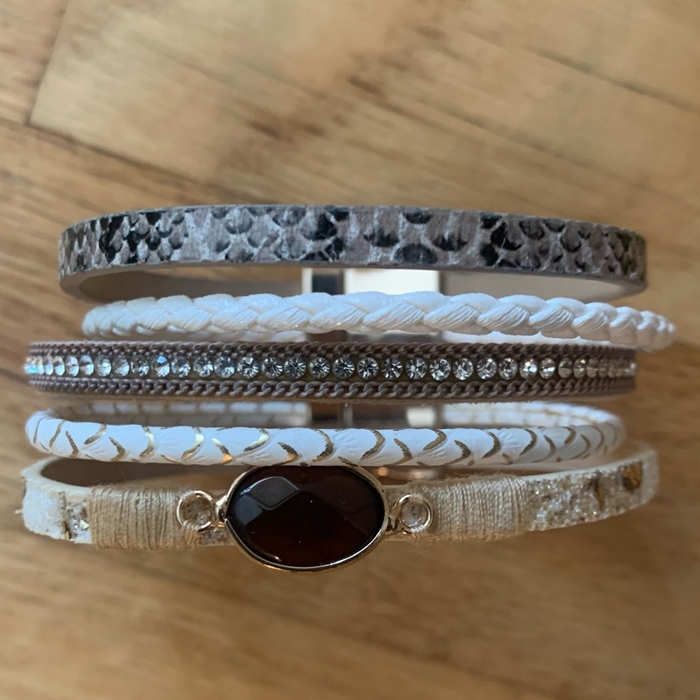 NWOT Boho Leather Cuff Bracelet